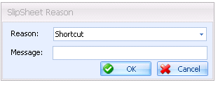 slipsheet reason Mar file